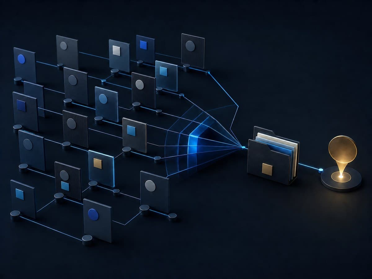 Professional content and decision-maker network flowing into a B2B lead pipeline